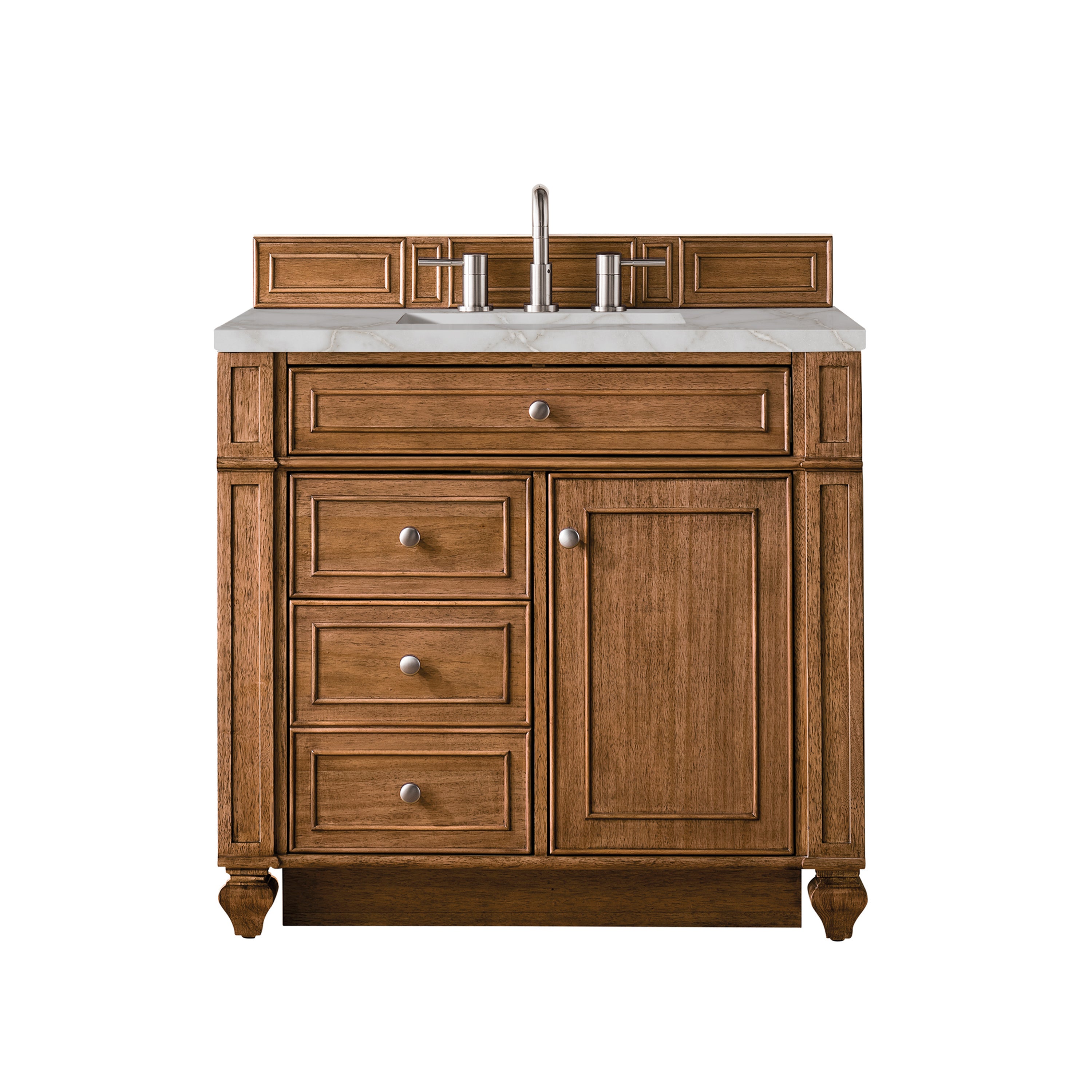 James Martin Vanities Bristol 36" Single Vanity - Saddle Brown