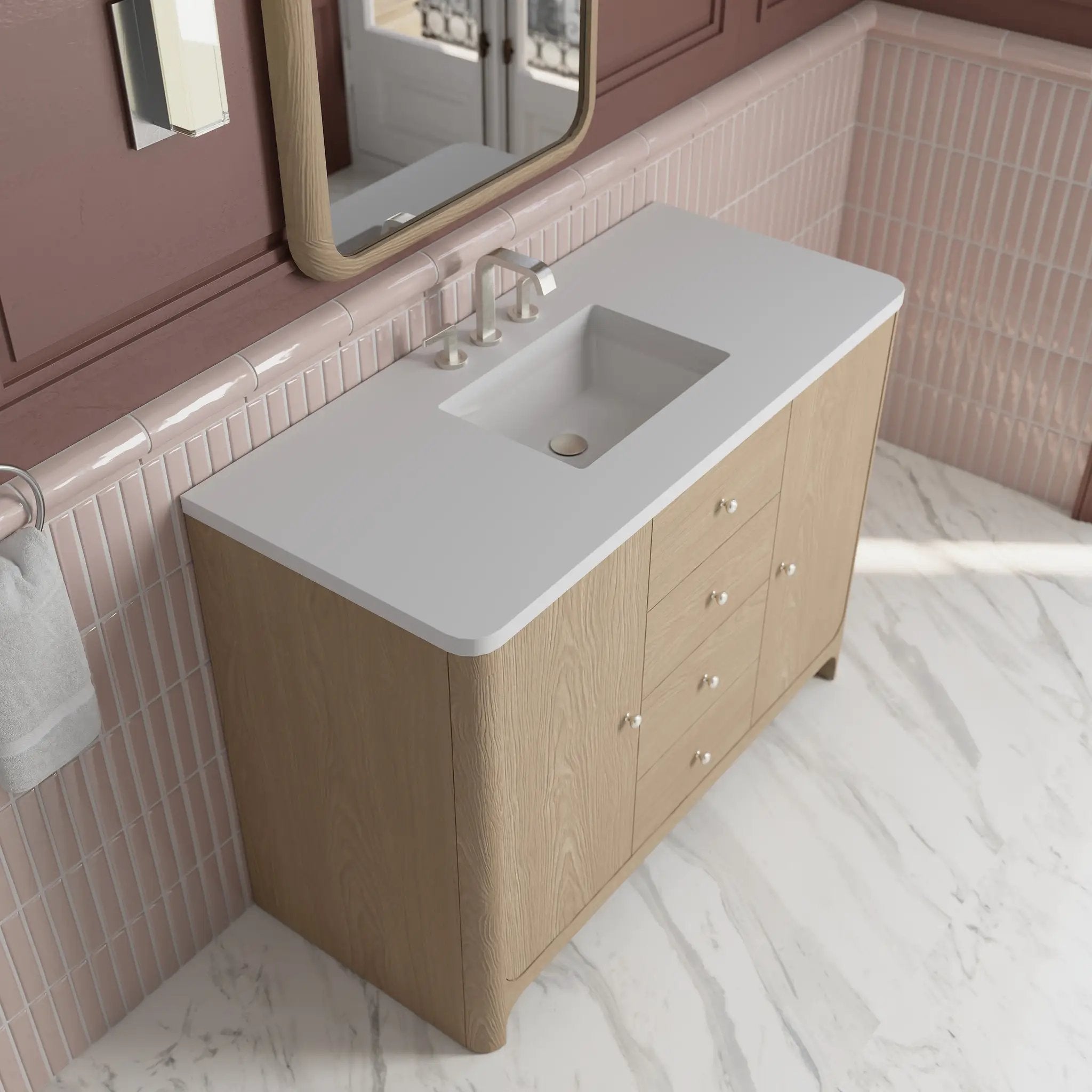 coastal driftwood vanity