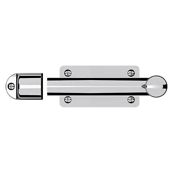 polished chrome door bolt
