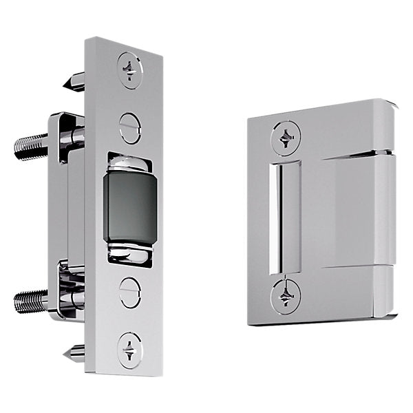 polished chrome latch