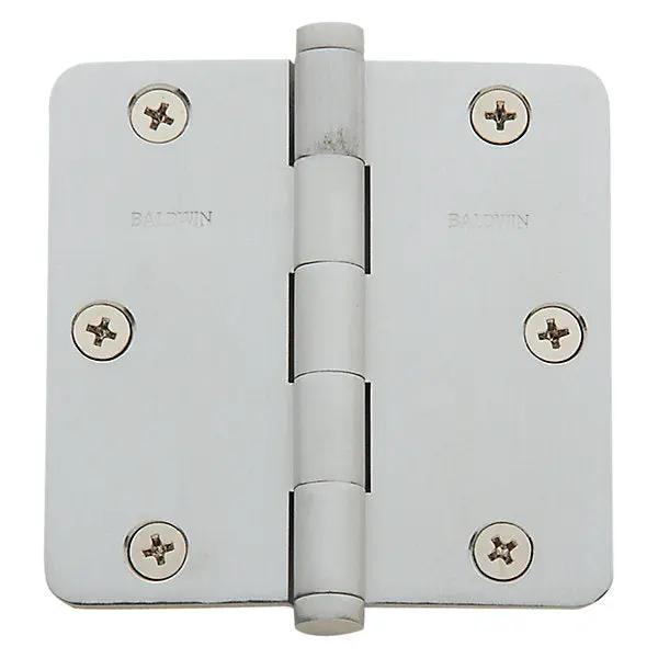 polished chrome hinge