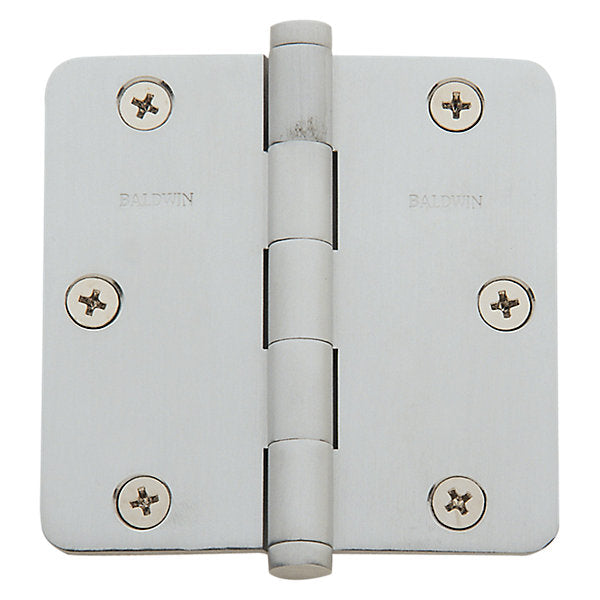 polished chrome hinge