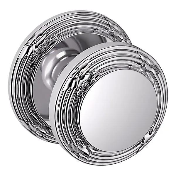 polished chrome knob
