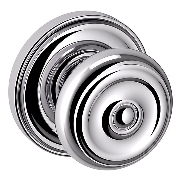 polished chrome knob