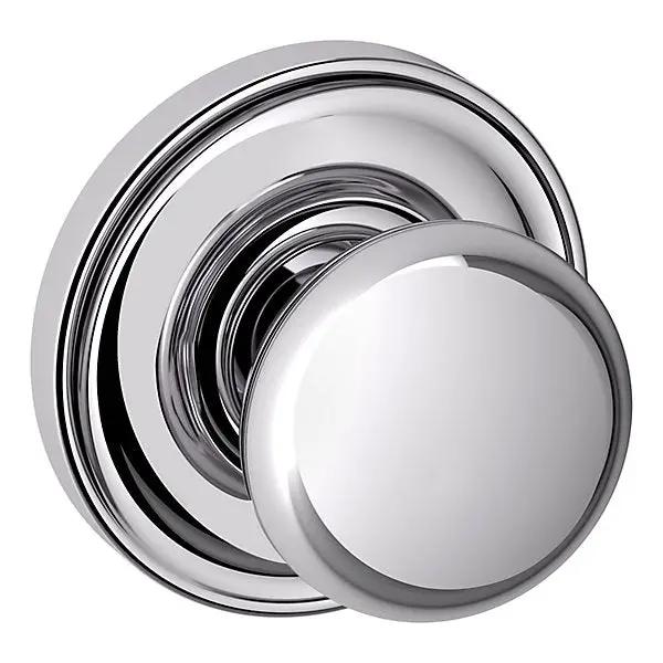polished chrome knob