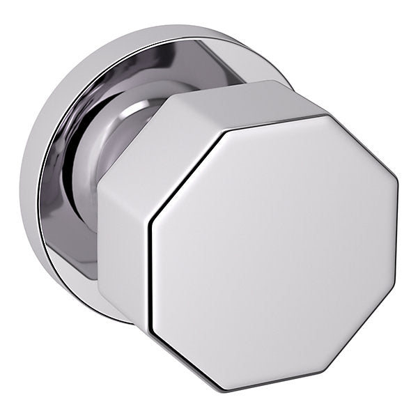 polished chrome knob
