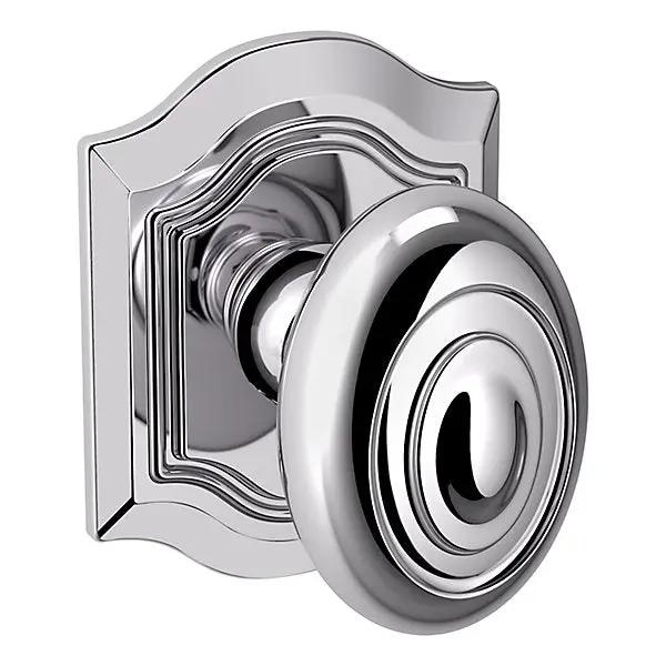 polished chrome knob