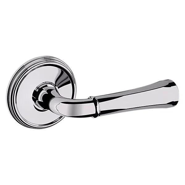 polished chrome lever