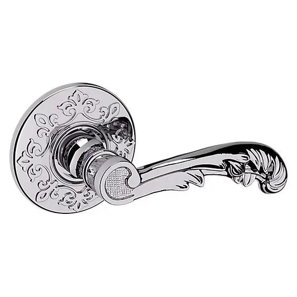 polished chrome lever
