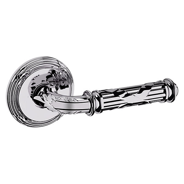 polished chrome lever