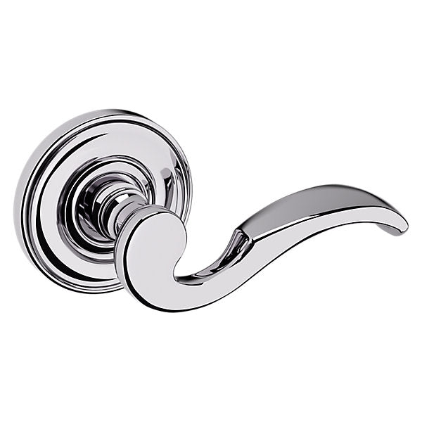 polished chrome lever