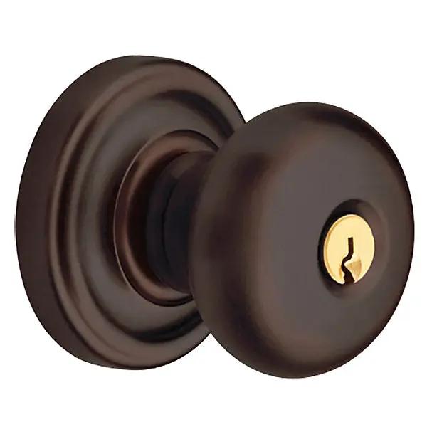 Baldwin Classic Knob with Classic Rose by Baldwin