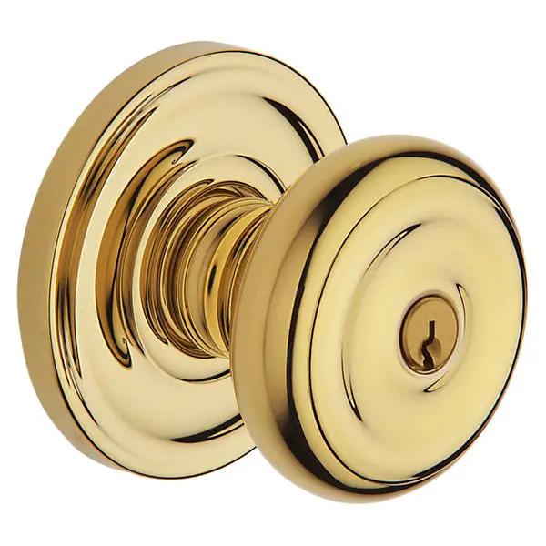 Baldwin Colonial Knob with Classic Rose by Baldwin