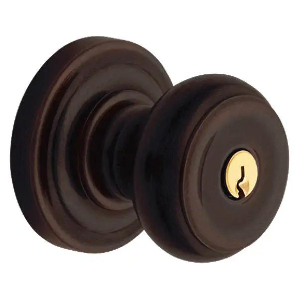 Baldwin Colonial Knob with Classic Rose by Baldwin
