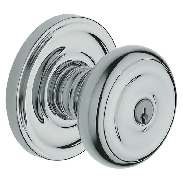 polished chrome knob