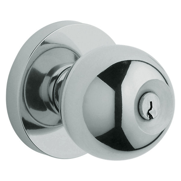 polished chrome knob
