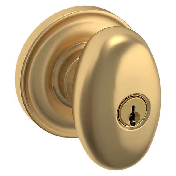Baldwin Egg Knob with Classic Rose by Baldwin