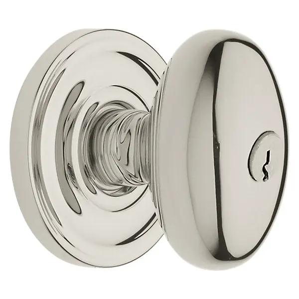 Baldwin Egg Knob with Classic Rose by Baldwin