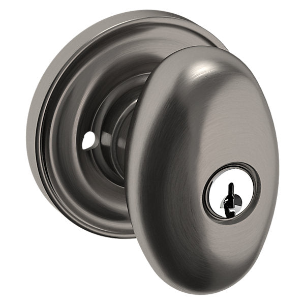Baldwin Egg Knob with Classic Rose by Baldwin