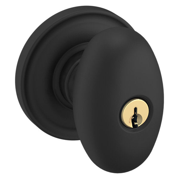Baldwin Egg Knob with Classic Rose by Baldwin