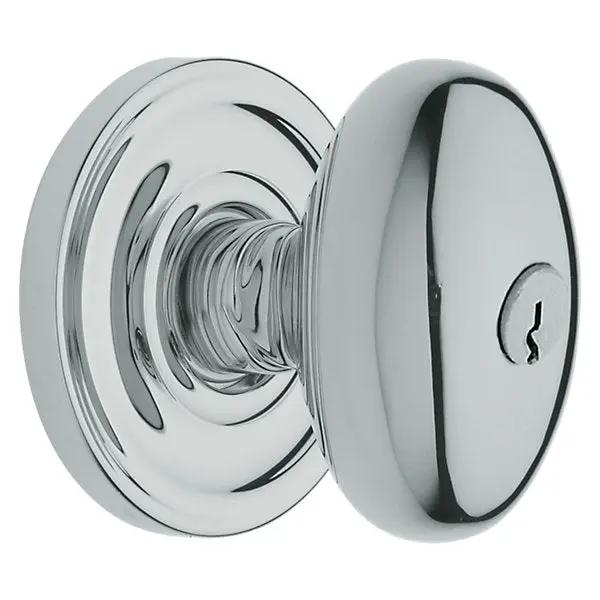 polished chrome knob