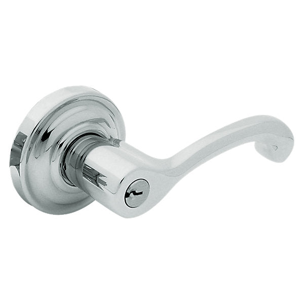 polished chrome lever