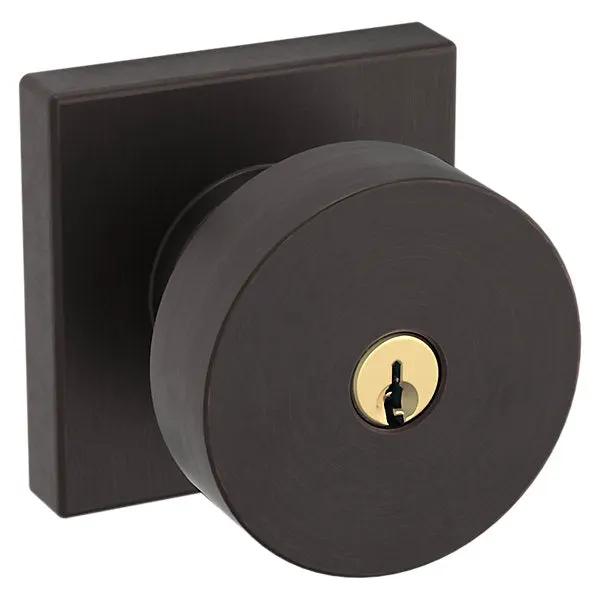 Baldwin Contemporary Knob with Square Rose by Baldwin