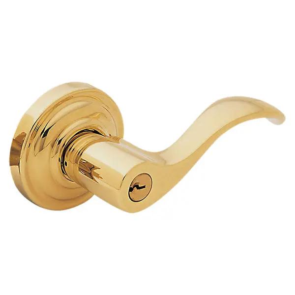 Baldwin Wave Lever with Classic Rose by Baldwin