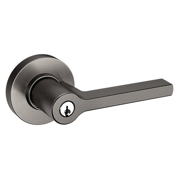 Baldwin Square Lever with Round Rose by Baldwin