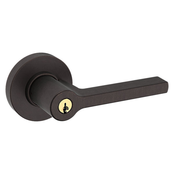 Baldwin Square Lever with Round Rose by Baldwin