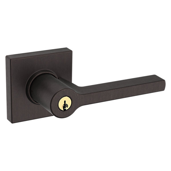 Baldwin Square Lever with Square Rose by Baldwin
