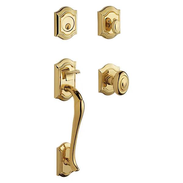 Baldwin Bethpage Sectional Trim with 5077 Knob - Arch Interior by Baldwin