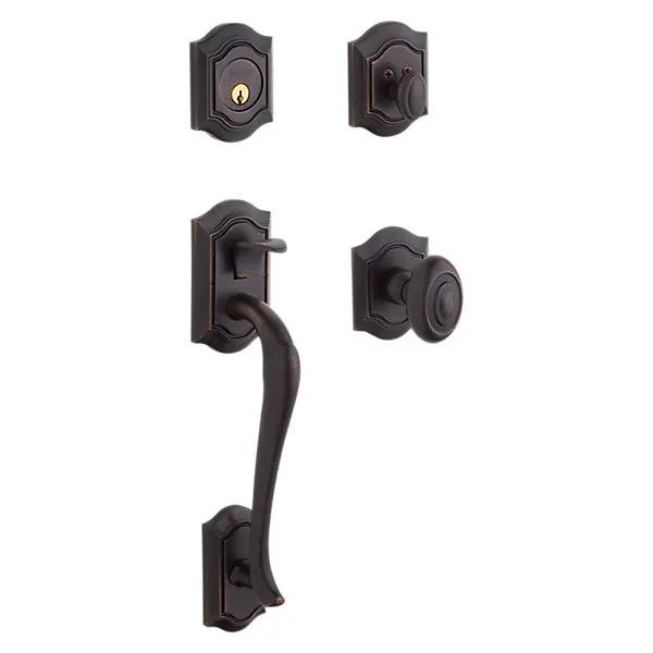 Baldwin Bethpage Sectional Trim with 5077 Knob - Arch Interior by Baldwin
