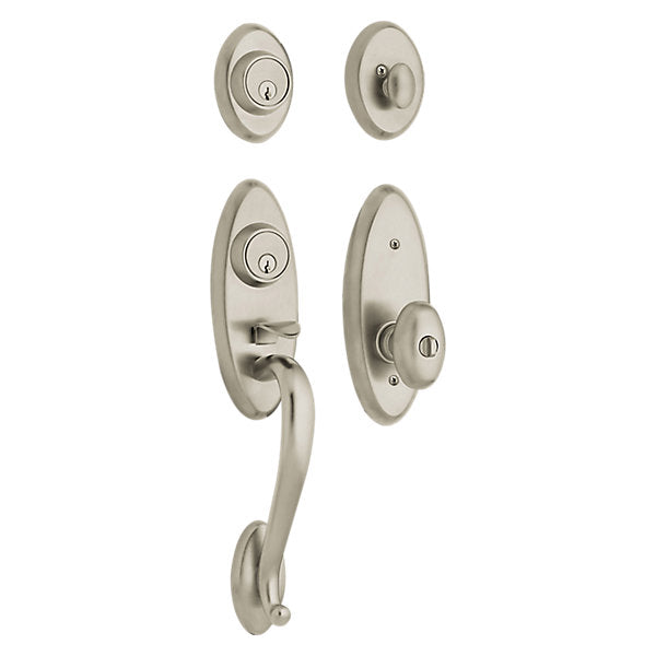 Baldwin Landon 2 - Point Lock Handleset with 5225 Egg Knob by Baldwin