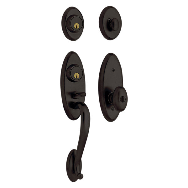Baldwin Landon 2 - Point Lock Handleset with 5225 Egg Knob by Baldwin