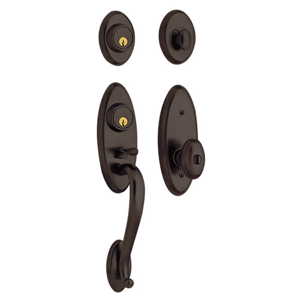 Baldwin Landon 2 - Point Lock Handleset with 5225 Egg Knob by Baldwin