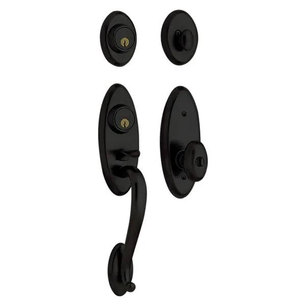 Baldwin Landon 2 - Point Lock Handleset with 5225 Egg Knob by Baldwin