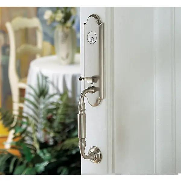 satin nickel lever