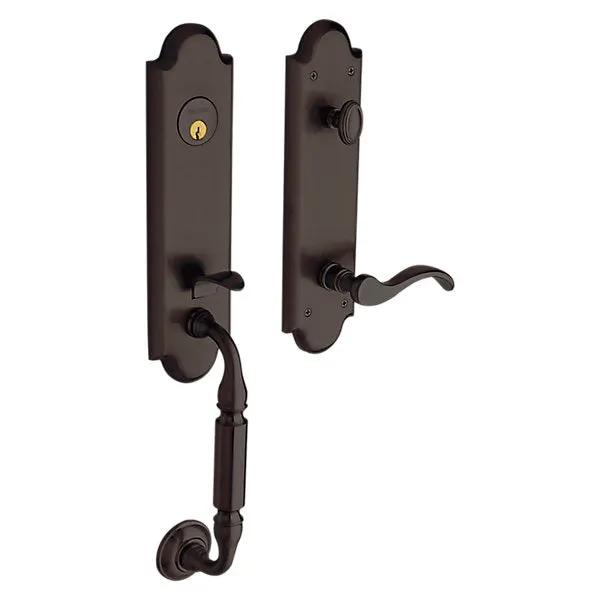 Baldwin Manchester Handleset with 5455V Wave Lever by Baldwin