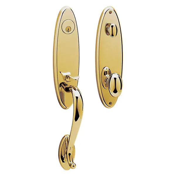 Baldwin Blakely Handleset with 5025 Egg Knob by Baldwin