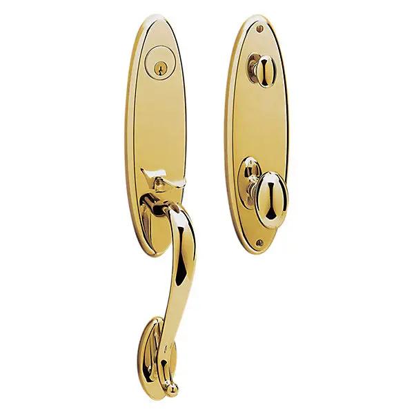 Baldwin Blakely Handleset with 5025 Egg Knob by Baldwin