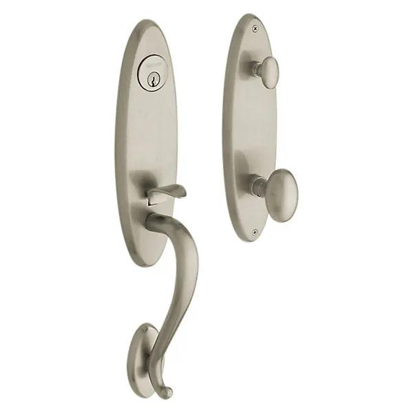 Baldwin Blakely Handleset with 5025 Egg Knob by Baldwin