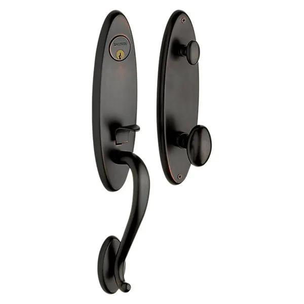 Baldwin Blakely Handleset with 5025 Egg Knob by Baldwin
