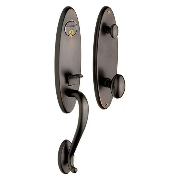 Baldwin Blakely Handleset with 5025 Egg Knob by Baldwin