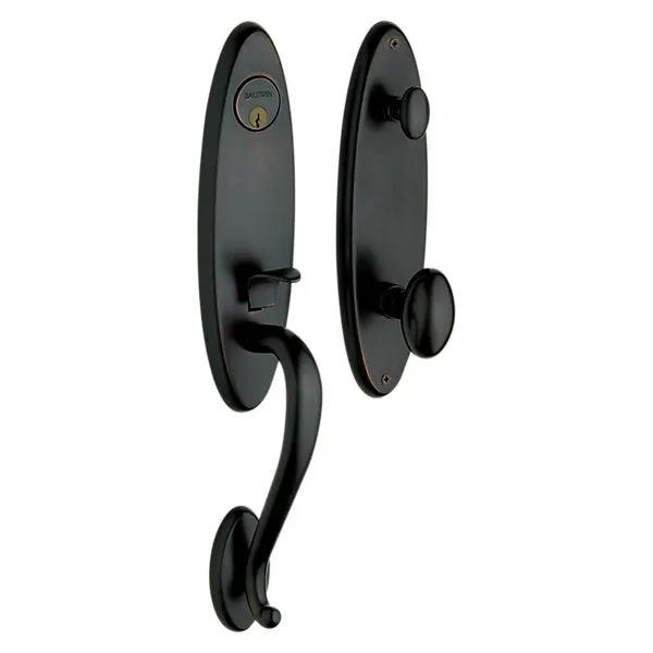 Baldwin Blakely Handleset with 5025 Egg Knob by Baldwin