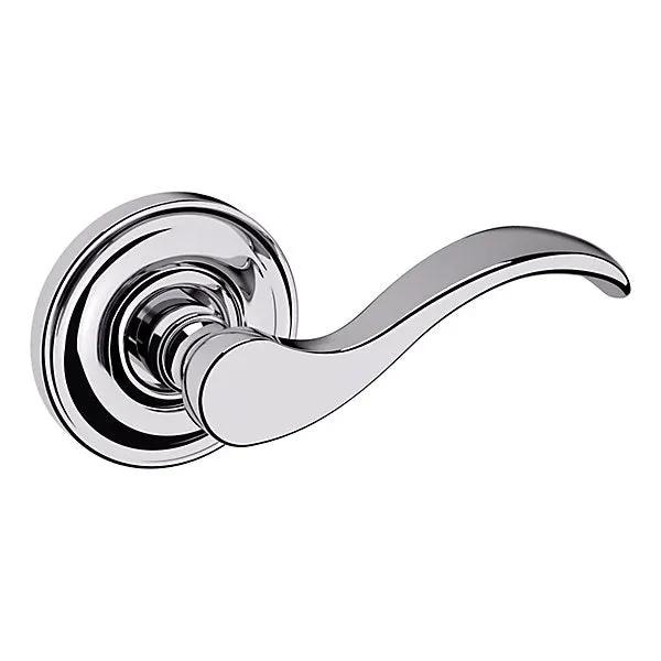 polished chrome lever