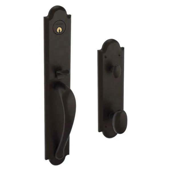 Baldwin Boulder Full Handleset with 5024 Oval Knob/5452V Beavertail Lever by Baldwin