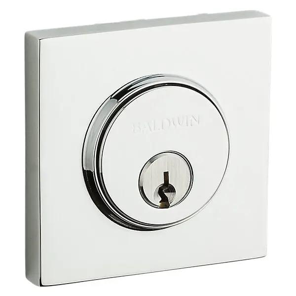 polished chrome deadbolt