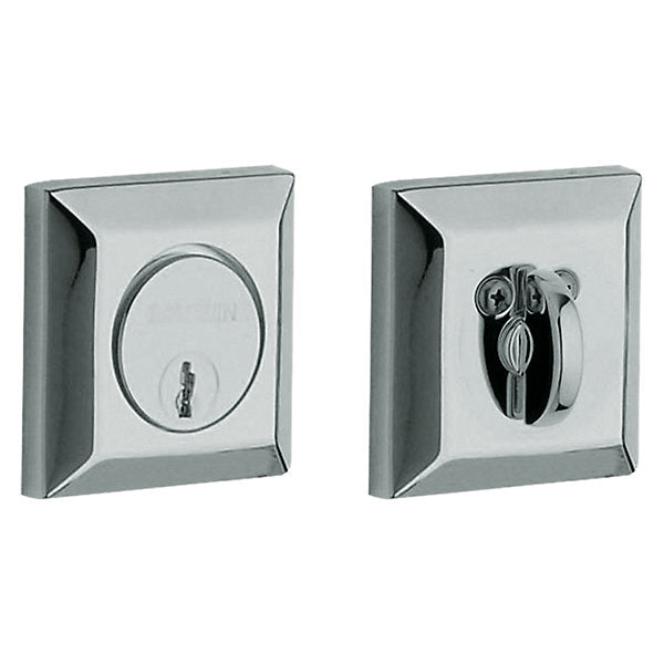 polished chrome deadbolt