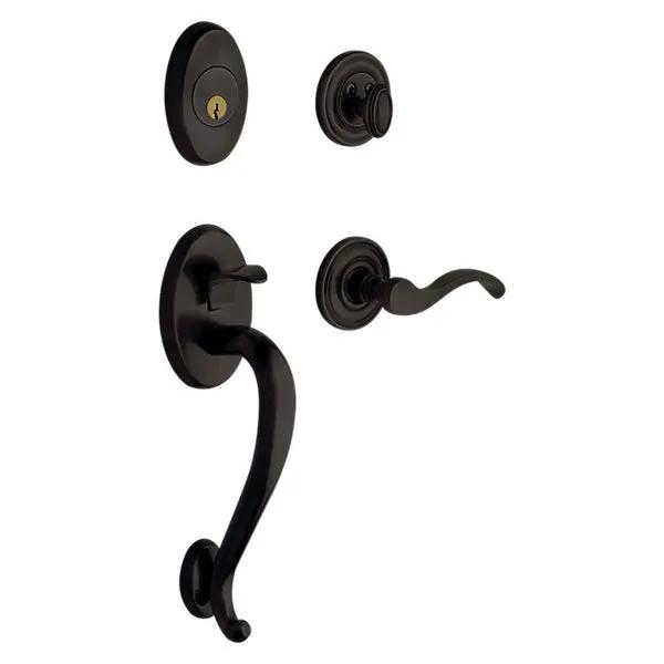Baldwin Logan Sectional Trim with 5015 Classic Knob/5455V Wave Lever by Baldwin